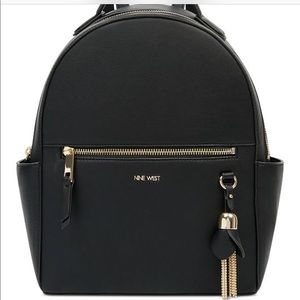 Nine West black book bag with gold